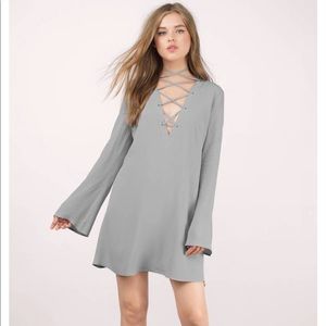 Tobi Lace Up Shift Dress